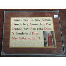 Donde Hay Fe, hay Amor  (framed print)